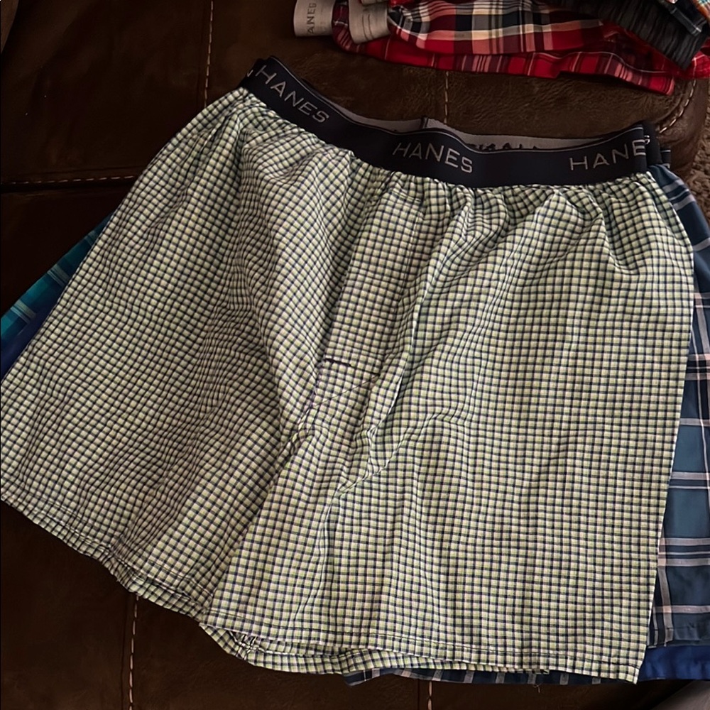 Hanes Plaid Boxers 10 pairs